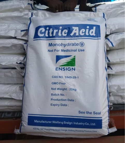 High-Quality Ensign Citric Acid Monohydrate Supplier