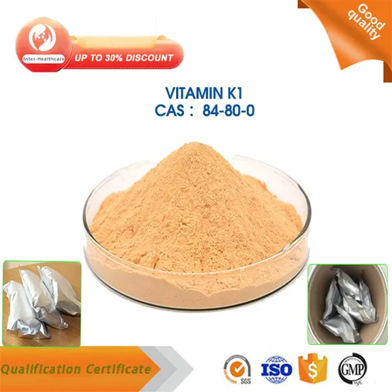 Wholesale Food Additives Nutritional Supplement CAS 84-80-0 Vk1 Phylloquinone Vitamin K1 Powder