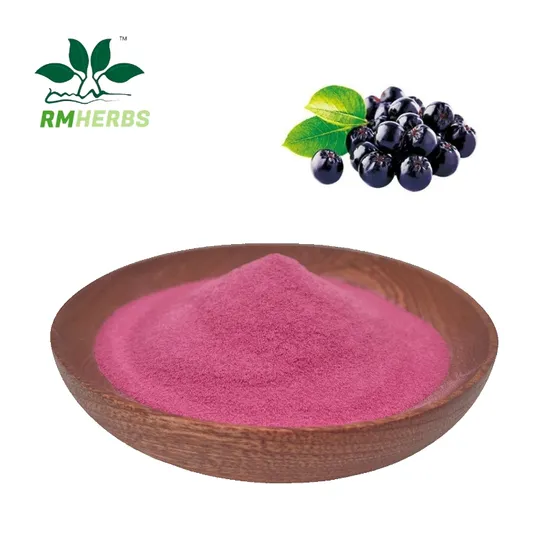 Natural Water Soluble Aronia Chokeberry Powder for Refreshing Beverages