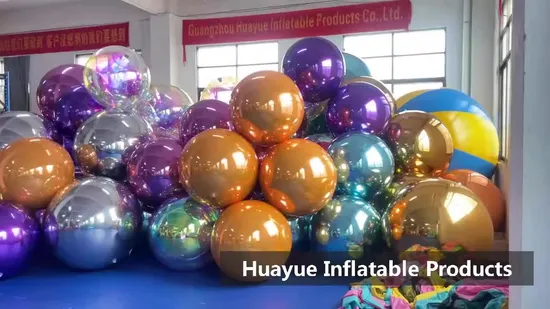 Giant Event Decoration Mirror Balloon Disco Inflatable Hanging Show Mirror Ball