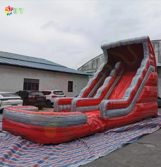 Custom Factory PVC Commercial Inflatable Water Slide Double Lane Water Slide Inflatable