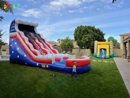 Commercial Toboggan Slide Inflatable Jungle Slide Inflatable Dry Slide for Kids