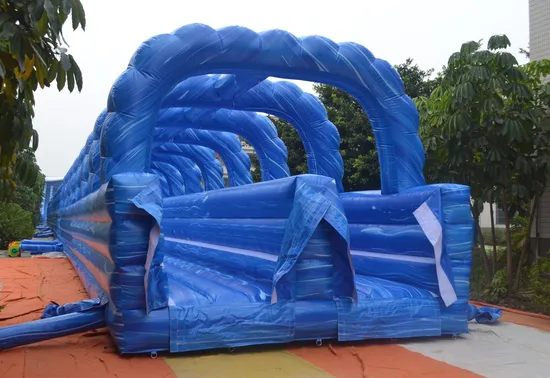 Customized Color Stimulating Products Bouncy Water Slide Inflatables