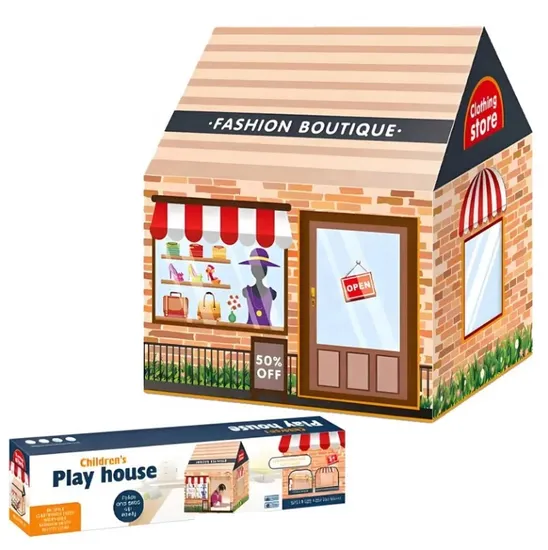 Indoor Outdoor Toy Children Supermarket Tent House Toy Play Supermarket Playhouse Kids Play Tent for Boys & Girls