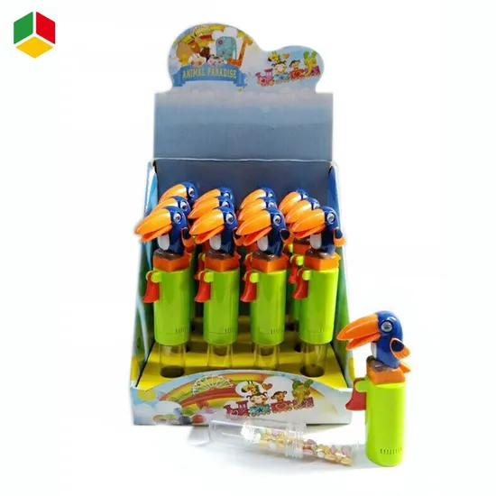 Qstoys Hot Children Kids Promotion Educational Plastic Cute Animal Design Sweet Candy Toys with Funny Stick