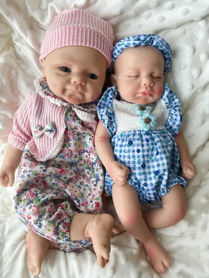 40cm Soft Touch Silicone Baby Doll Reborn Girl Toy