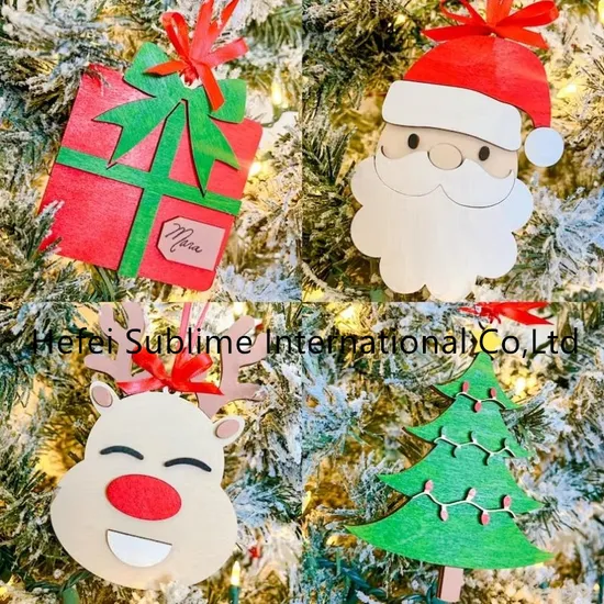 DIY Paint Your Own Wooden Santa and Elf Craft Kits for Christmas