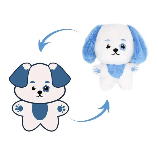 Custom Stuffed Wholesale Interactive Soft Small Size Dog Design Plush Animal Toy