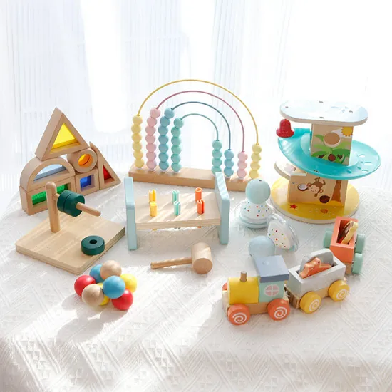 Wooden Materials Educational Montessori Games Learning Toys for Kids