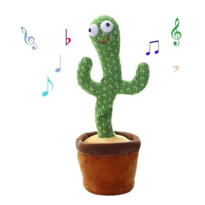 Cloth Dancing Talking Cactus Stuffed Plush Singing Montessori Educational Toys