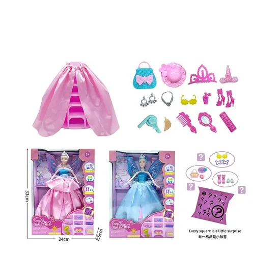 QS OEM&ODM Girls DIY Dress up Fashion Doll Toy Surprise Blind Box 11.5 Inch Butterfly Fairy Doll