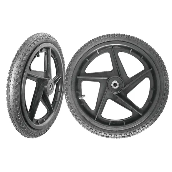 16 Inch 16X1.75 Pneumatic Inflatable Rubber Tire Wheel for Bicycle Mower Spreader Trolley Stroller