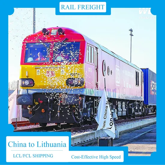 Forwarder Shipping Agent DDU DDP FCL LCL Shipping Rail Transport Railway Express Freight From China to Lithuania