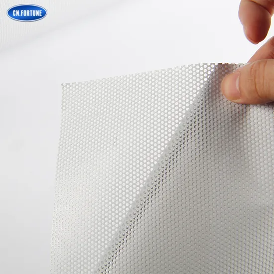 Perforated Eco Solvent Self Adhesive Vinyl One Way Vision Glass Window Film for Digital Printing