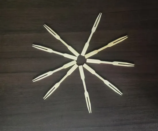 One-Time Using Eco-Friendly Mini Disposable Bamboo Fruit Forks for Party Home