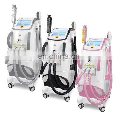 Factory ipl + Elight + RF + ND yag laser beauty salon equipment 4in 1 multi-function laser