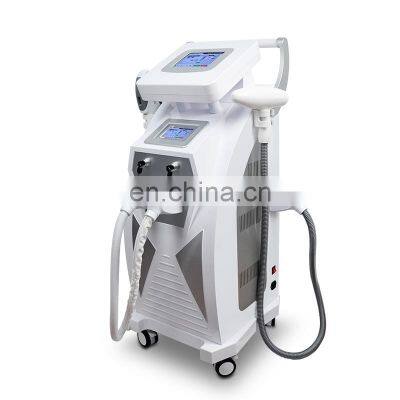 ipl rf nd yag laser 3 in 1/ e-light ipl rf+opt nd yag laser hair tattoo removal multifunctional beauty machine