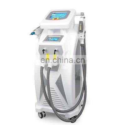 3 in 1 double screen IPL / OPT system permanent hair removal and tattoo removal machine for sale