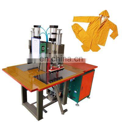 Waterproof Polyester Eva PU PVC Fabric High Frequency Plastic Welders 5kw PVC PU Raincoat Welding Making Machine