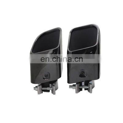 New and hot sale 304 stainless steel dual silencer tips exhaust end pipes muffler square