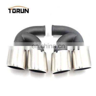 Hot sale high quality Universal exhaust car muffler 10-14 Cayenne 958 V6 Round Brush