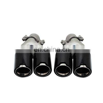 new style high quality carbon fiber muffler tips exhaust nozzle for BMW 5 series G30 G38 X5 X6