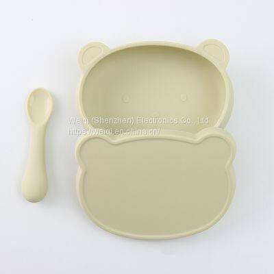 Weiqi Cute Animal Bear Kids Tableware Dinner Dish