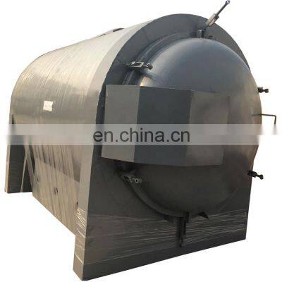Horizontal hardwood charcoal carbonizer of biomass stove