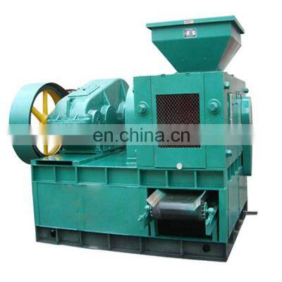Double Roller press mineral powder bbq coal dust charcoal briquette machine price