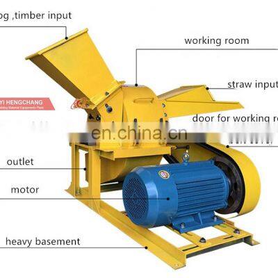 Wood Log Olive Husk Wood Waste Branch Crusher Sawdust Crusher