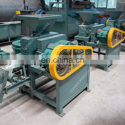 High Quality Small 0.5-20t/Hour Diesel Engine Coal Powder BBQ Egg Oval Slime Roller Pillow Shape Charcoal Briquette Machine