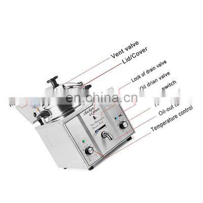 Industrial deep fryer pressure cooker & electric table top commercial chicken pressure fryer