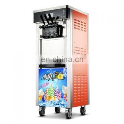 automatic ice cream cone machine soft serve ice cream cone making machine three flavors ice cream for sale