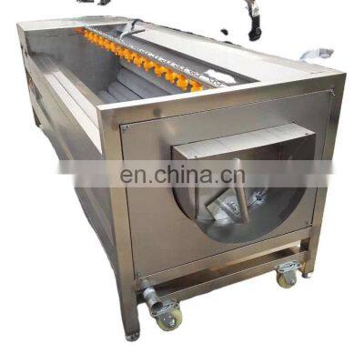 Hot sale industrial stainless steel potato cleaning and peeling machine carrot peeling machine