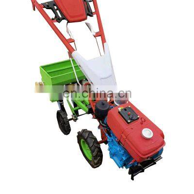 Hand-held diesel engine power cultivators 3 rows seeds planting machine
