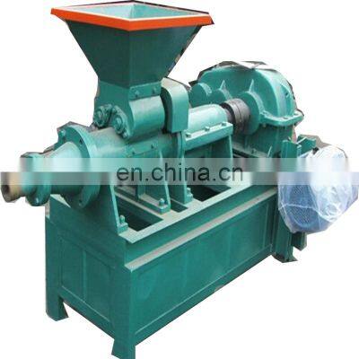 Charcoal and coal briquette forming extruder machine