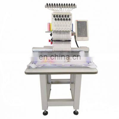 single head industrial flat embroidery machine computerized Automatic high speed 3D Computer Embroidery Machine Price