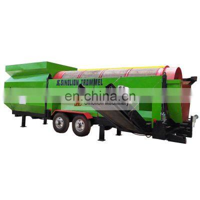 Mobile Soil Sand Trommel Screening Machine Topsoil Trommel Screen For Sale
