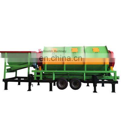 Mining industry solid waste trommel sieve sand vibrating screen