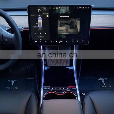 Auto Tuning Parts Car Interior Accessories Ambient Lighting for Tesla Model 3 Kit Car Electric