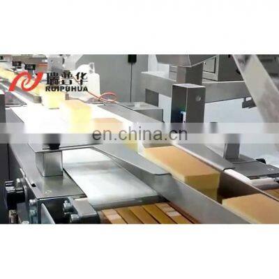 Commercial cake bread croissant bakery automatic horizontal pillow packaging machine turnkey packing system solution