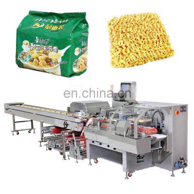 Automatic Fried Instant Noodles Cakes Buns Horizontal Pillow Pack Packaging Machinery Multipack Packing Machine Sealing Machines