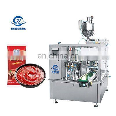 Rice Spices Tea Grain Stand Up Pouch Packing Machinery Meat Powder Parts Food Flour Packaging Machine