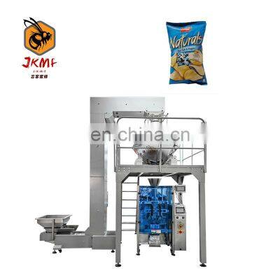 Professional factory automatic vertical weighing packaging machine large bag potato chips packaging machine color touch screen