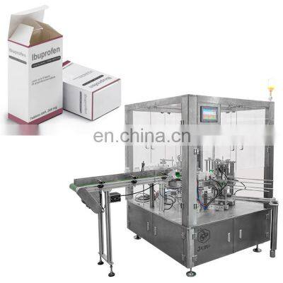 High quality full automatic vertical carton box packing machine rotary carton box cartoning packing machine with printer