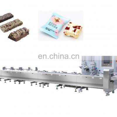 Chocolate Bar Candy Bar Packaging Machine Servo Motors Control High Speed Packing