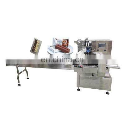 Automatic Pillow Type Wrapping Machine Bread Biscuit Candy Bar Chocolate Wrapping Machine automatic packaging machine