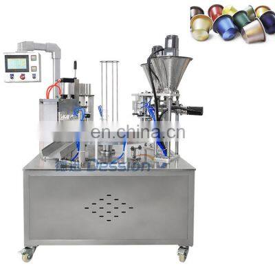 Easy to operate best automatic capsule filling machine for powder coffee