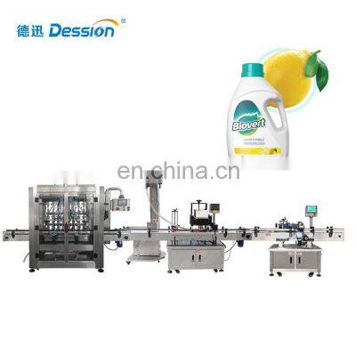 High Quality Dishwashing Liquid Filling Machine For Jars Plastic Cap Sealing Machine