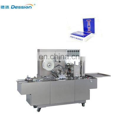 Automatic 3d plastic packing machine for poker /medicated oil / chewing gum box cellophane packing machine